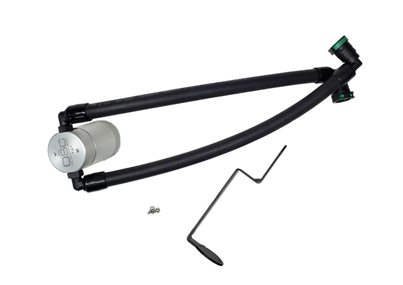 J&amp;L 2021-2022 Ford Bronco 1.5L EcoBoost Passenger Side Oil Separator 3.0 - Clear Anodized