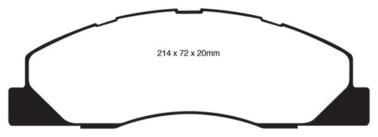 EBC 09-11 Dodge Ram 2500 Pick-up 5.7 2WD/4WD Yellowstuff Front Brake Pads
