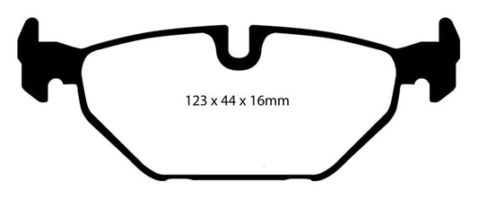 EBC 99-01 Saab 9-5 2.3 Turbo (Aero) Yellowstuff Rear Brake Pads