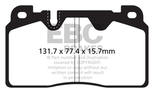 EBC 12+ Audi Q5 2.0 Turbo (Brembo) Ultimax2 Front Brake Pads