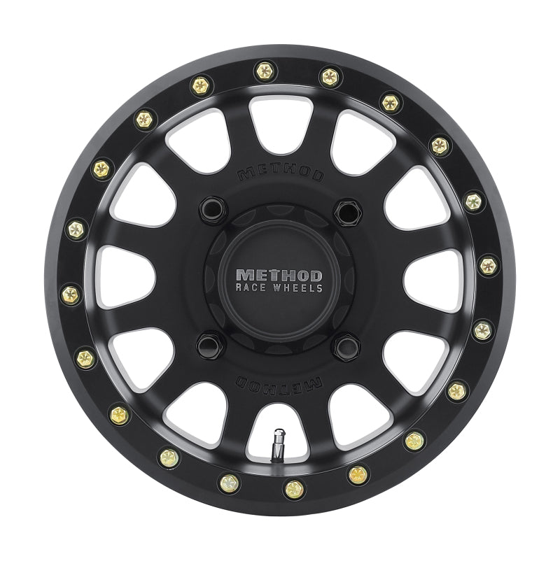 Method MR401 UTV Beadlock 14x7 4+3/+13mm Offset 4x136 106mm CB Matte Black w/BH-H20875 Wheel