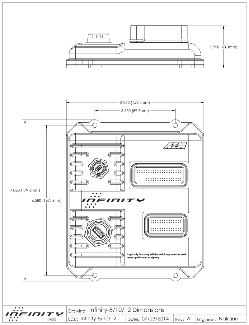 AEM Infinity-8 Stand-Alone Programmable Engine Management System EMS