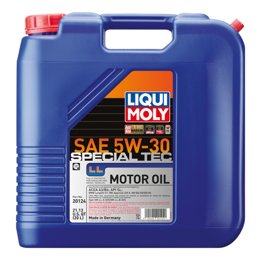 LIQUI MOLY 20L Special Tec LL Motor Oil 5W30