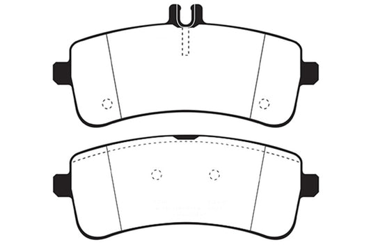 EBC 2015+ Mercedes-Benz C63 AMG (W205) Yellowstuff Rear Brake Pads