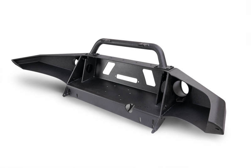 DV8 Offroad 05-15 Toyota Tacoma Front Bumper Winch Ready - Black Powdercoat