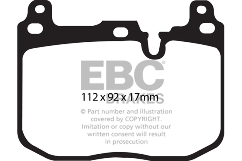 EBC 14+ BMW i8 1.5 Turbo/Electric Yellowstuff Front Brake Pads