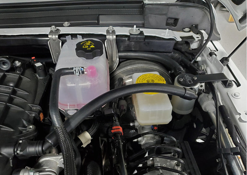 J&amp;L 18-22 Jeep Wrangler JL 3.6L Driver Side Oil Separator 3.0 - Clear Anodized