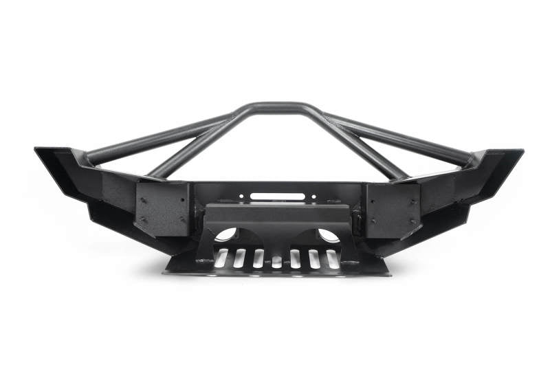 DV8 Offroad 07-18 Jeep Wrangler JK/JL FS-12 Mid Length Steel Front Bumper w/ Fog Lights
