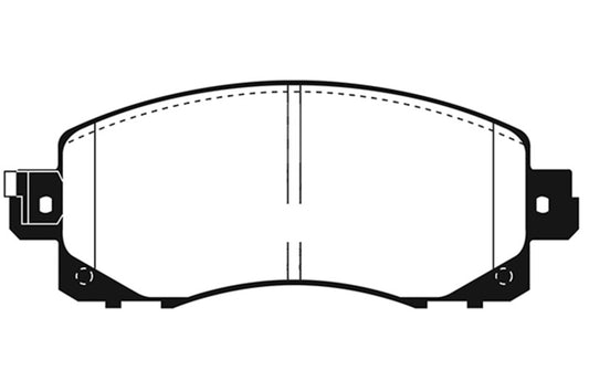 EBC 2018+ Subaru Crosstrek Greenstuff Front Brake Pads