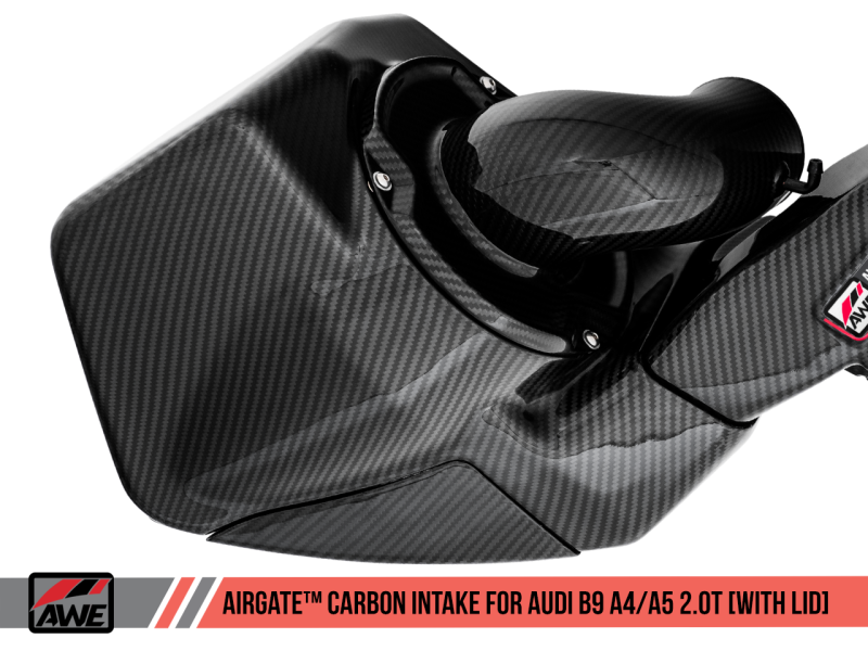 AWE Tuning Audi B9 A4/A5 2.0T Quattro Carbon Fiber AirGate Intake w/ Lid