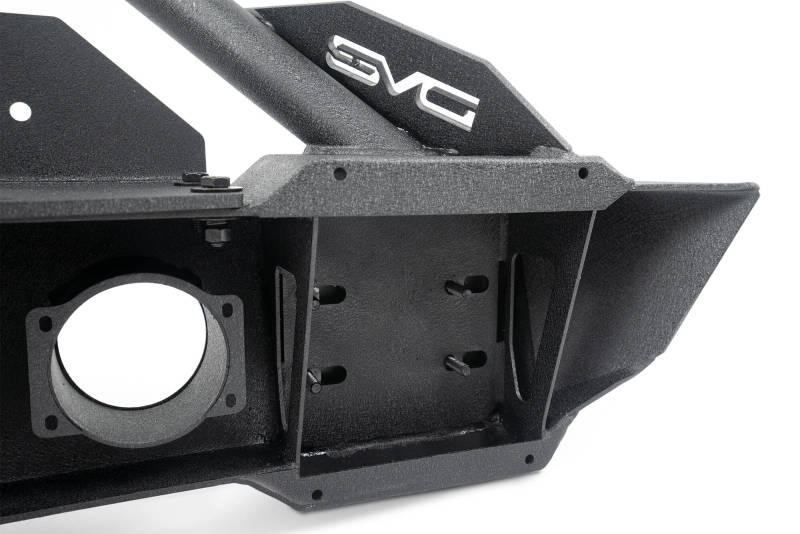 DV8 Offroad 07-18 Jeep Wrangler JK/JL FS-13 Steel Stubby Front Bumper w/ Fog Lights