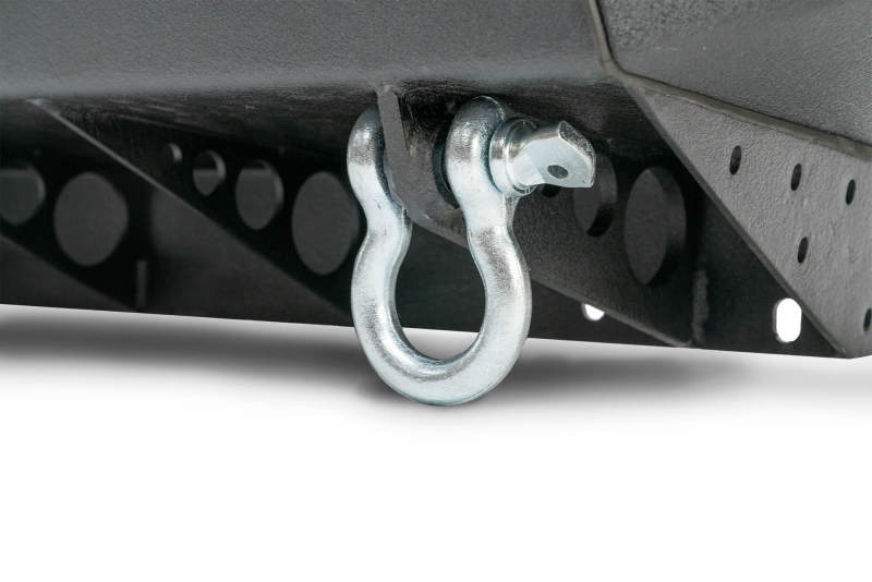 DV8 Offroad 05-15 Toyota Tacoma Front Bumper Winch Ready - Black Powdercoat