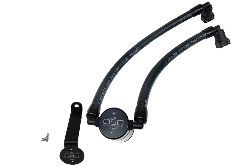 J&amp;L 2015-2022 Ford Edge Sport/ST Passenger Side Oil Separator 3.0 - Black Anodized